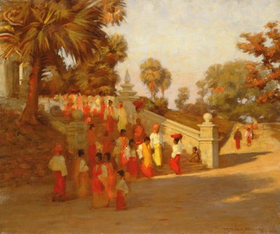 Burmese Prayer Meeting by James Raeburn Middleton